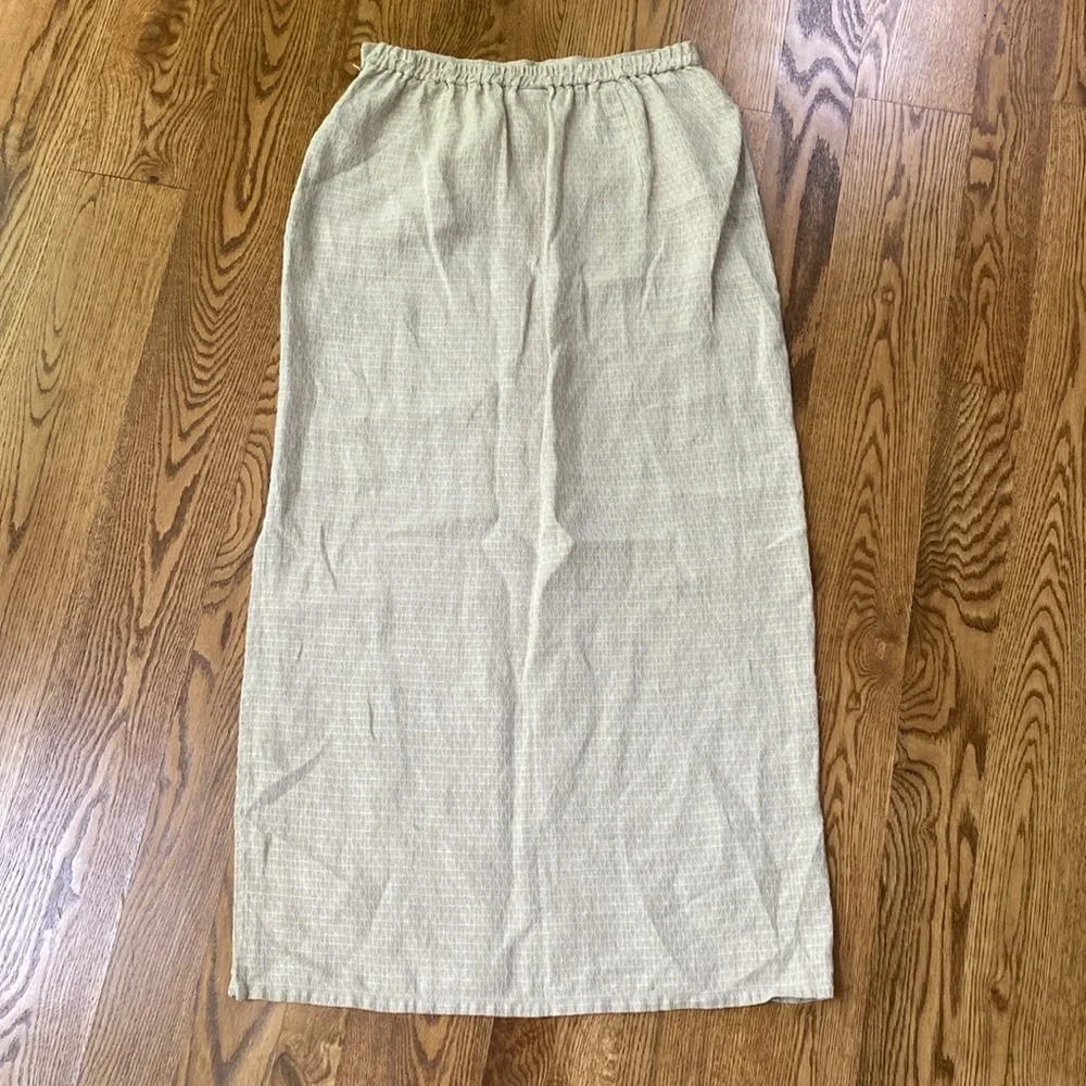 Eileen Fisher 100% linen maxi skirt minimalist light academic lightweight Small - Picture 10 of 11